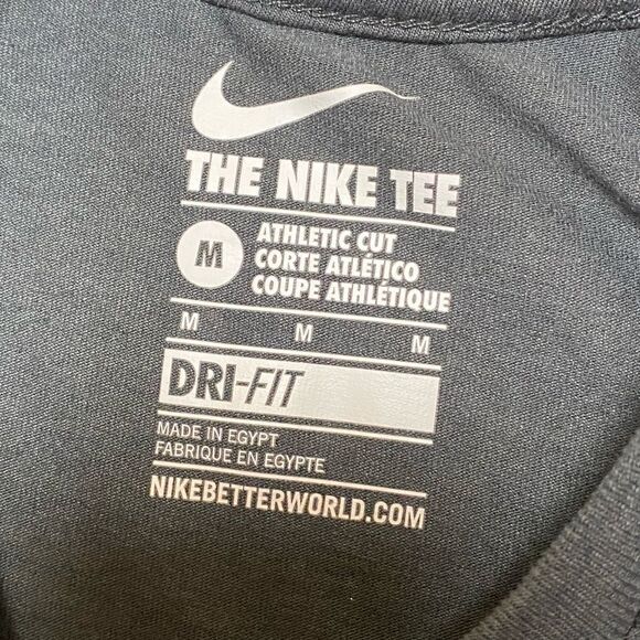 Nike Lebron James Court Vision Men’s Gray|Black Dri Fit Shirt Sz M - Picture 9 of 13